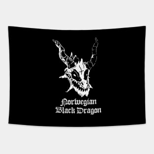 Norwegian Black Dragon DnD Metal Tapestry