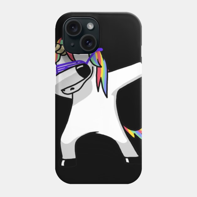 dabbing unicorn Phone Case by Kink4on