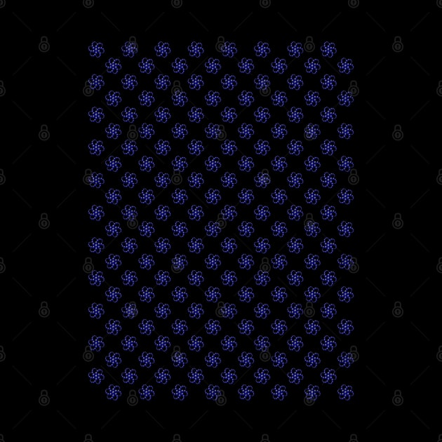 Yin Yang Design - Blue Color Spider Pattern by The Black Panther