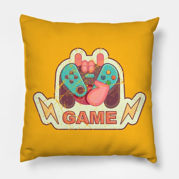 Game Logo Pillow by Mandra