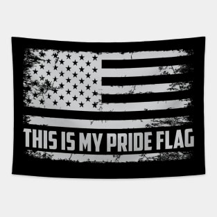 4th of July Patriotic This Is My Pride Flag USA American Tapestry