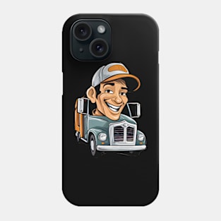 funny truck driver Phone Case