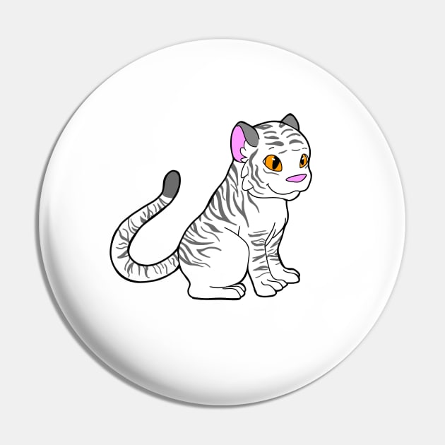 White Tiger Pin by Adastumae