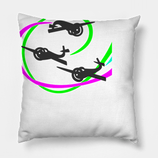 Aerobatic planes | Vivid Vapor trails Pillow