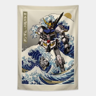 Hokusai Gundam Barbatos Tapestry