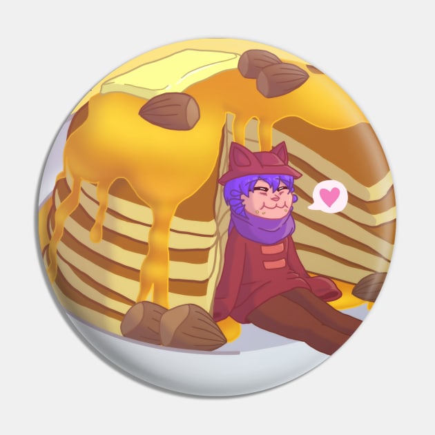 Niko w/ Pancake Stack Pin by CoffeeOtter