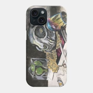 Still Life With Skull And Prismacolor Phone Case