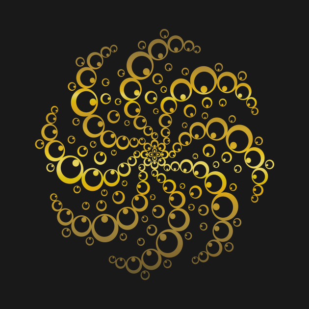 Golden Crop Circle by icarusismartdesigns