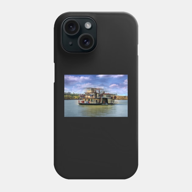 Captain Proud travelling upstream, Murray Bridge SA Phone Case by Mark Richards