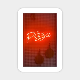 Pizza neon light signage beside wall Magnet