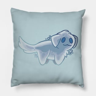 Ghost dog Pillow