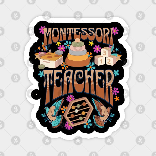 Montessori Teacher Magnet by Sivan's Designs