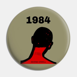 1984 Book Cover by George Orwell Pin