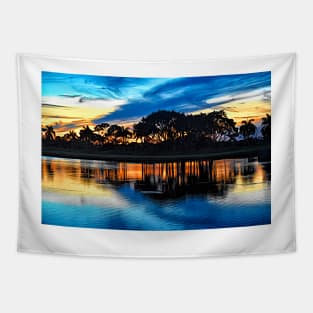 Dreamy Sunset Reflections Tapestry