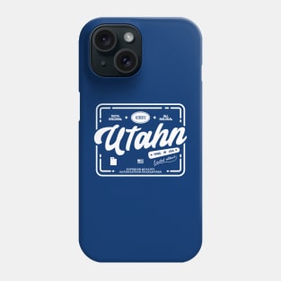 Authentic Utahn Cool Vintage Light Stamp Print Utah Resident Gift Phone Case