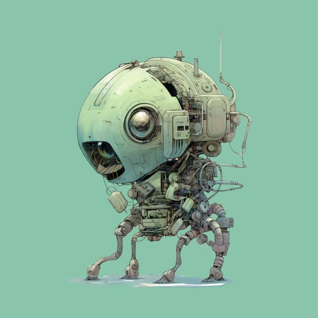 Cyberpunk Robot Pet by DavidLoblaw