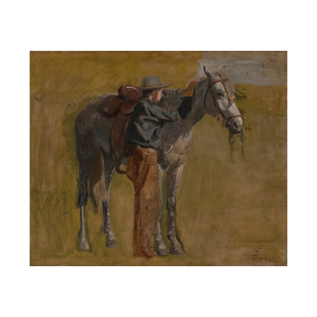 Cowboy - Study for Cowboys in the Badlands by Thomas Eakins by Classic Art Stall