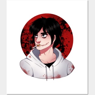 Jeff the Killer Art Print by RedModsArt