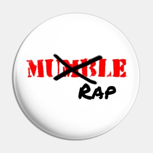 F Mumble Rap Pin