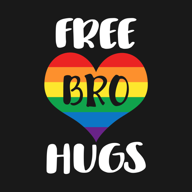 Free Bro Hugs - White Text by SandiTyche