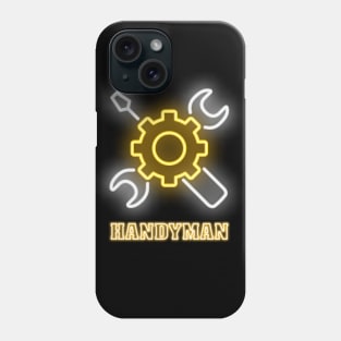 Handyman Neon Style Phone Case