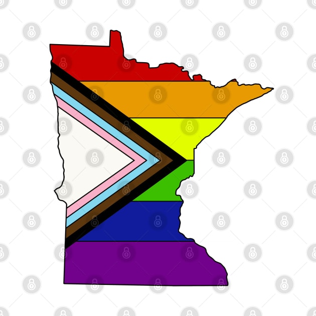 Progress pride flag - Minnesota by TheUndeadDesign