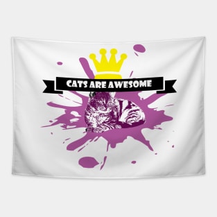 cats are awesome T-Shirt Tapestry