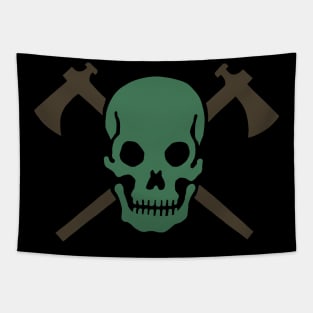 Skull Tomahawk Tapestry