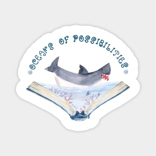 shark oceans possibilities reading 2022 Magnet