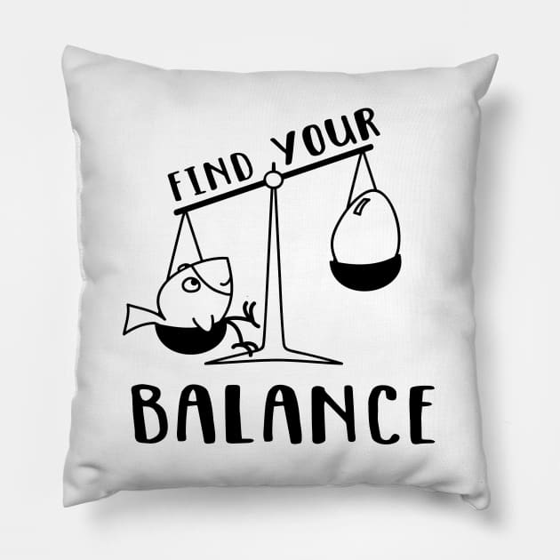 Find Your Balance Pillow by katelein