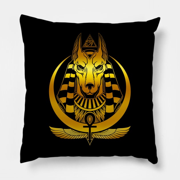 Anubis Pillow by OccultOmaStore