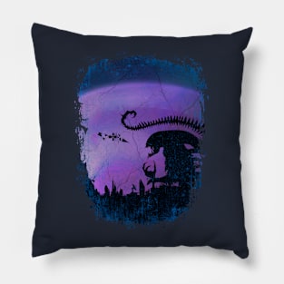 Invaders From The Deep Space Pillow
