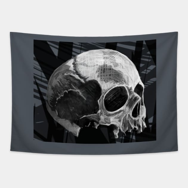 Skull B_1 Tapestry by JHillos