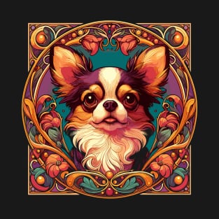 Art Nouveau Chihuahua - Funny Chihuahua Design T-Shirt