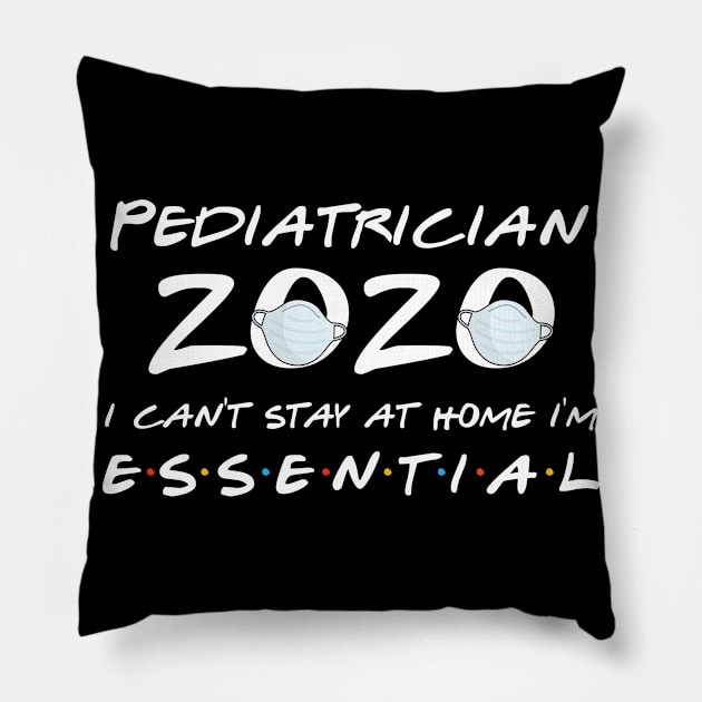 Pediatrician 2020 Quarantine Gift Pillow by llama_chill_art