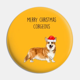 CORGEOUS CHRISTMAS Pin