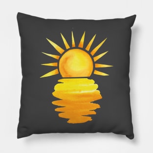 Retro Sunset Rays Wavy Shirt, Sun Shirt, Retro Sunshine Shirt, Sun Rays Tee, Beachy Vibes Tee, Retro Summer Time , Sunset Tshirt Pillow