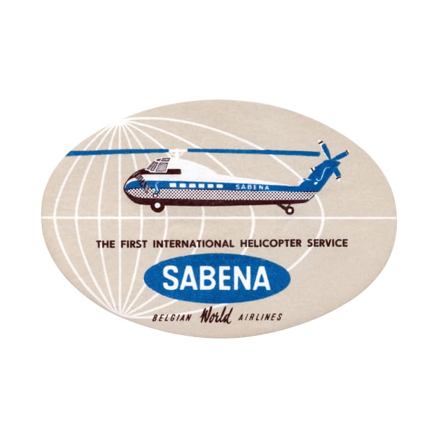 1953 Sabena Helicopter Service by historicimage