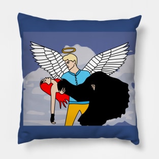 Fight Angel Devil Good Against Evil Pillow