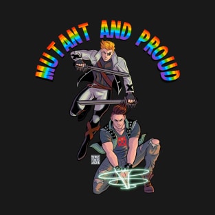 Mutant and Proud Shatterstar And Rictor T-Shirt