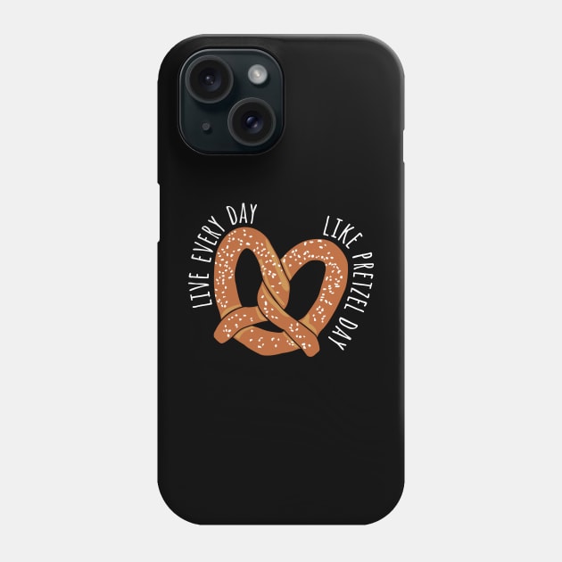 Pretzel Day Phone Case by Cat Bone Design