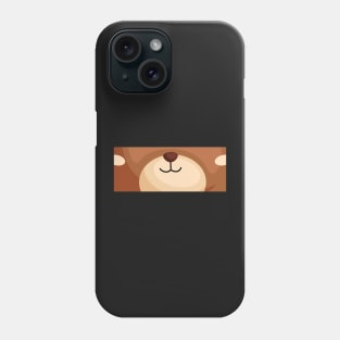 Cute bear face mask for kids Phone Case