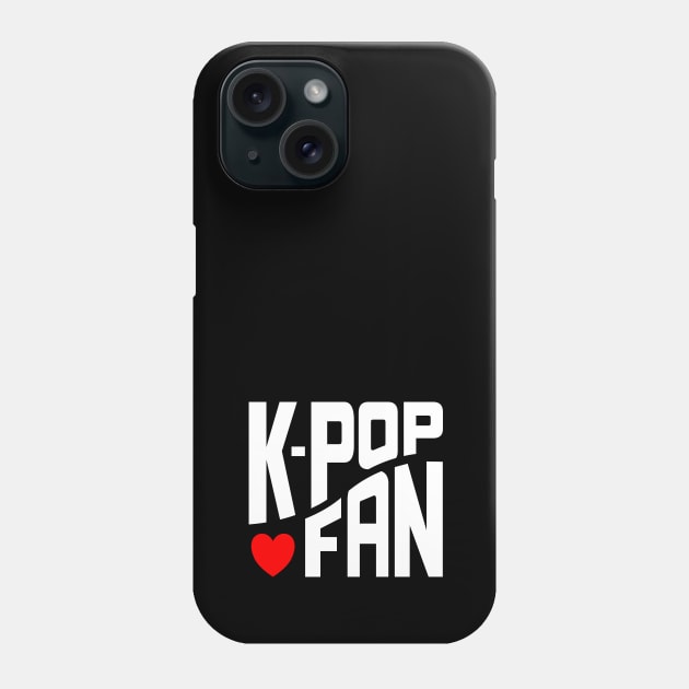 K-Pop Fan on curve with heart, for KPop fans everywhere Phone Case by WhatTheKpop