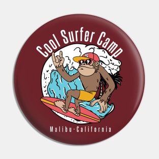 Cool surfer camp Malibu Pin