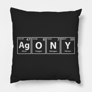 Agony (Ag-O-N-Y) Periodic Elements Spelling Pillow