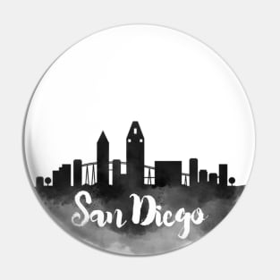 San Diego watercolor Pin