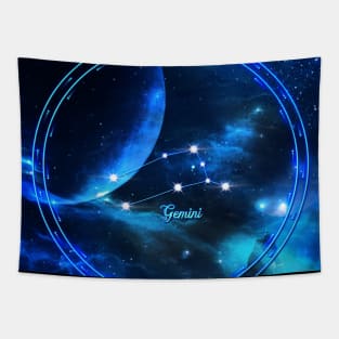 Zodiac constellation  gemini Tapestry