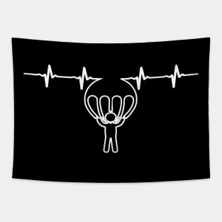 Parachute Heartbeat T-shirt Tapestry