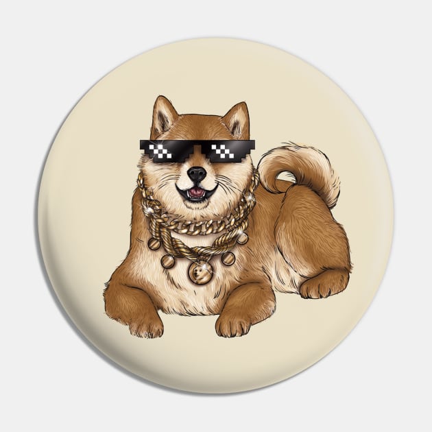 Doge Sunglasses Pin by jennyalamode