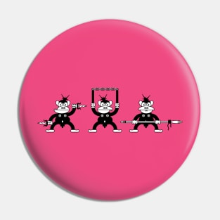 Three Bad Monkeys Pin